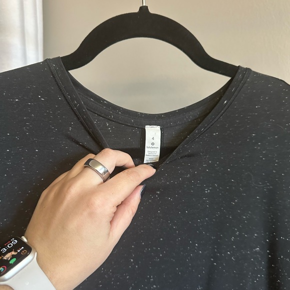 Lululemon Part Ways Tee - Black / White - Size 4 - Picture 4 of 7